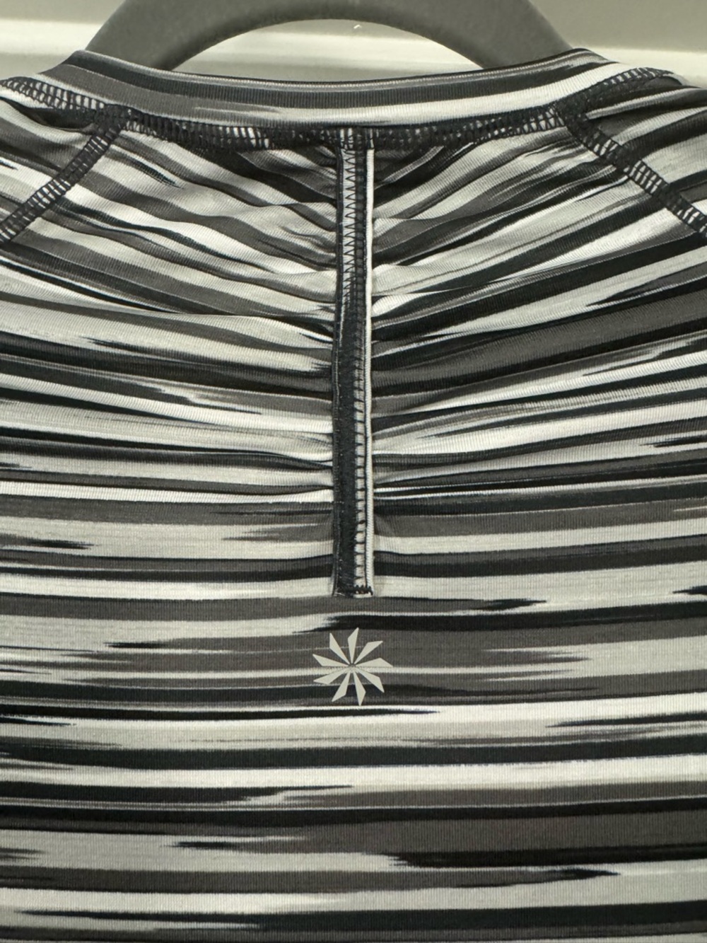 Athleta Black & White Striped Long-Sleeve  Shirt - Picture 10 of 14